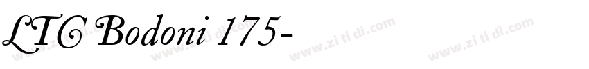 LTC Bodoni 175字体转换